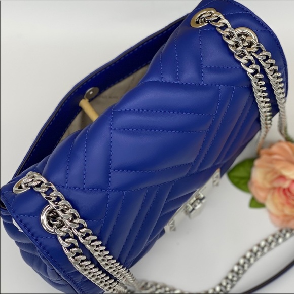 MICHAEL KORS PEYTON MEDIUM SHOULDER FLAP COBALT - Picture 5 of 16